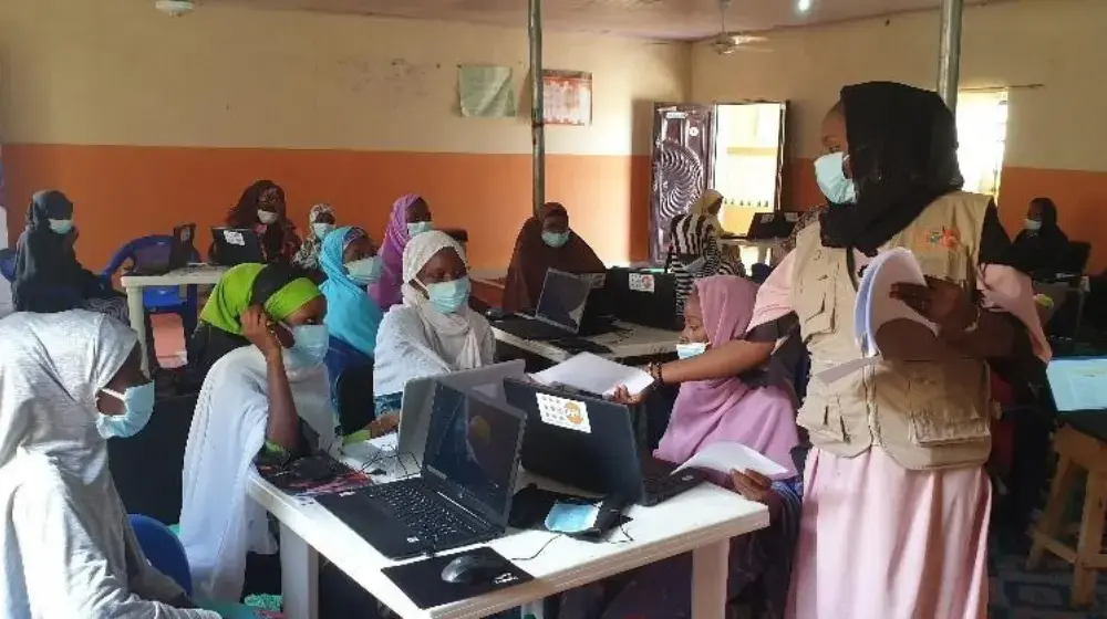 Internally displaced persons attended the Digital Literacy programme in Borno State