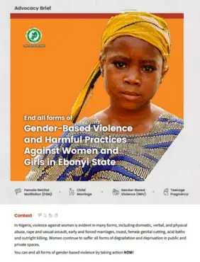 Gender-Based Violence and Harmful Practices Against Women and Girls in Ebonyi State