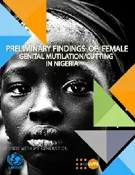 Preliminary findings of Female Genital Mutilation in Nigeria